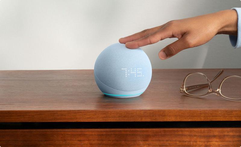 Amazon Echo Dot 5th Gen Branca Display integrado Com Relogio Menor preço em Amazon Echo Dot 5th Gen Branca Display integrado Com Relogio