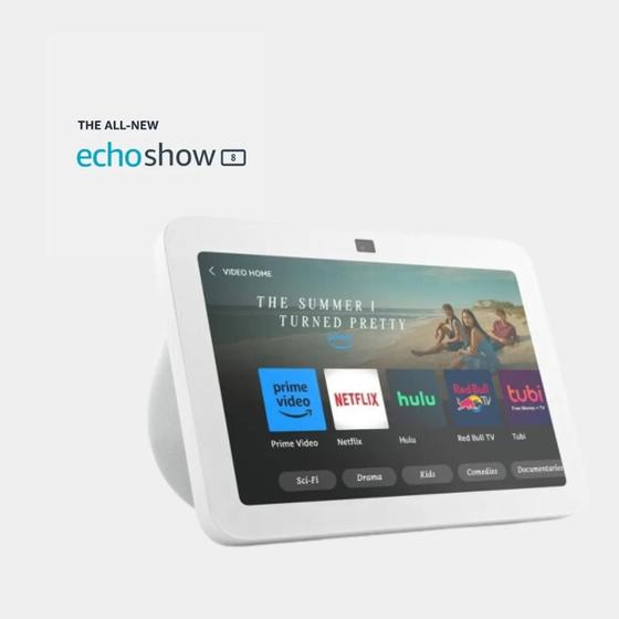 Imagem de Amazon Echo Show 8 3 Geração Branco Com Alexa Assistent Audio Multi-room 