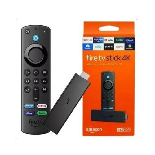 Imagem de Amazon Fire TV Stick 4K  com Controle Remoto por Voz com Alexa