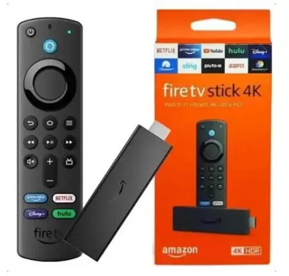 Imagem de Amazon Fire TV Stick 4K com Controle Remoto por Voz com Alexa