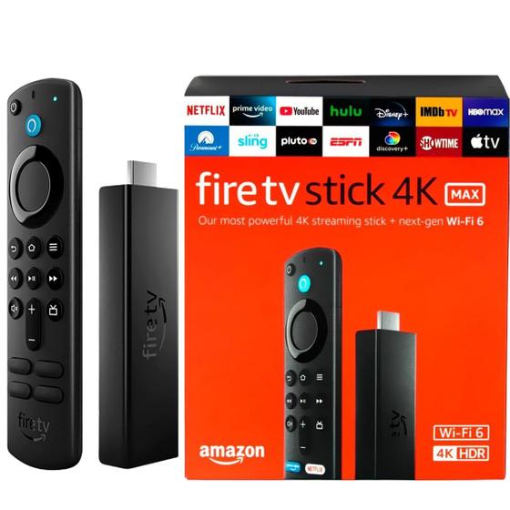 Amazon Fire TV Stick 4K Max 3ª Geração Ultra HD Wi-fi 6 Com Alexa Menor preço em Amazon Fire TV Stick 4K Max 3ª Geração Ultra HD Wi-fi 6 Com Alexa