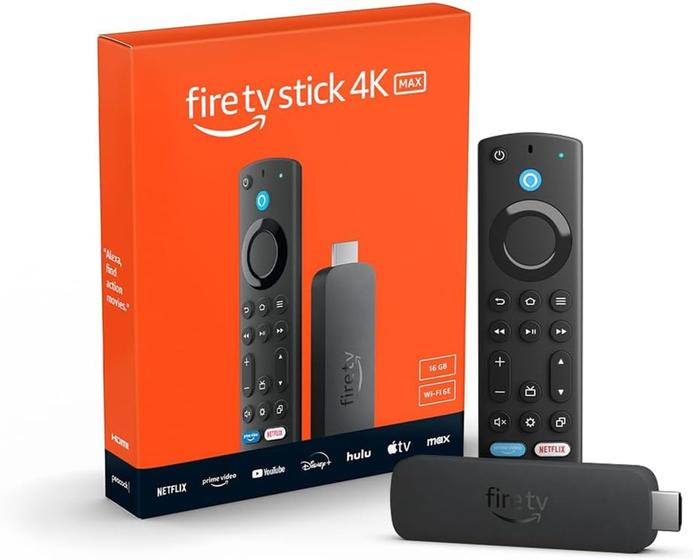 Amazon Fire TV Stick 4K Max (modelo mais novo) suporte Wi-Fi Amazon Fire TV Stick 4K Max (modelo mais novo) suporte Wi-Fi