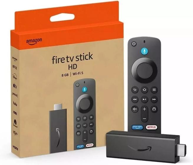 Amazon Fire TV Stick Full HD 3ª Geração Dolby/Atmos e HDR10+, Com controle remoto por voz com Alexa Menor preço em Amazon Fire TV Stick Full HD 3ª Geração Dolby/Atmos e HDR10+, Com controle remoto por voz com Alexa