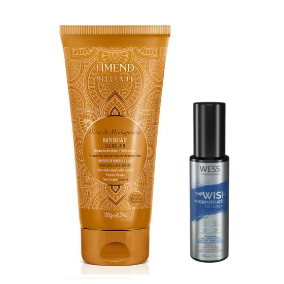 Imagem de Amend Balm Selante Oleos Madagascar 180g + Wess We Wish50ml