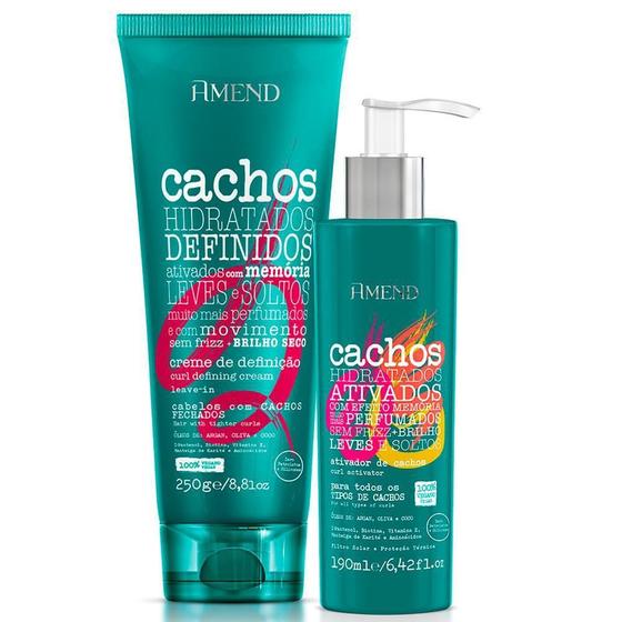 Imagem de Amend - Cachos Ativador De Cachos + Leave-In Cachos 250G
