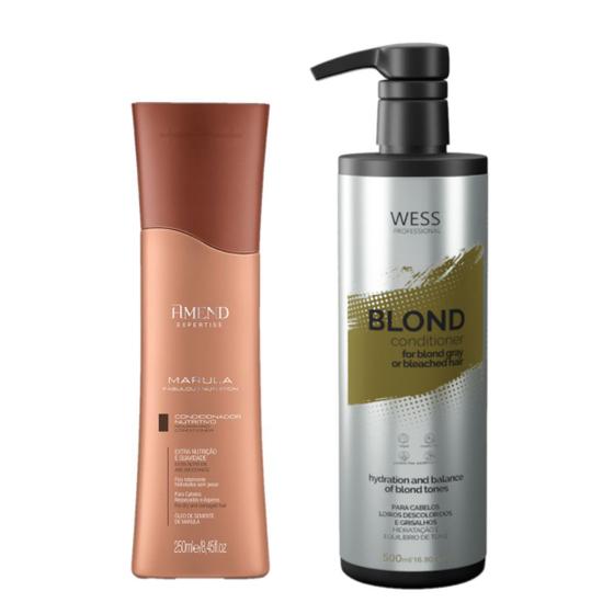 Imagem de Amend Cond Marula Fabulous 250ml + Wess Cond. Blond 500ml