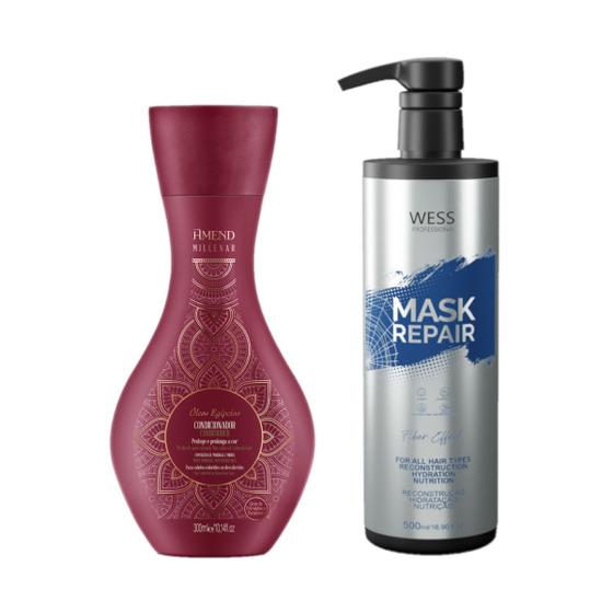 Imagem de Amend Cond Óleos Egipicios 300ml + Wess Mask Repair 500ml