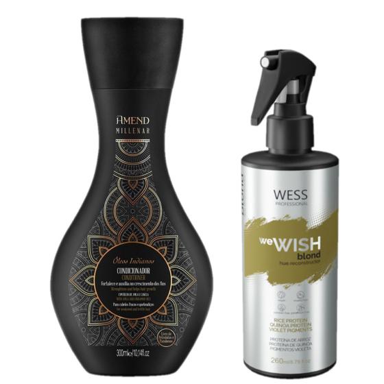 Imagem de Amend Cond Óleos Indianos 300ml + Wess We Wish Blond 260ml