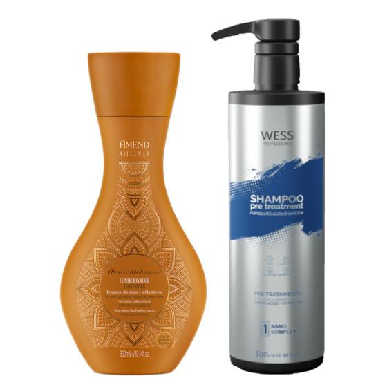 Imagem de Amend Cond Óleos Madagascar 300ml +Wess Nano Passo 1 - 500ml