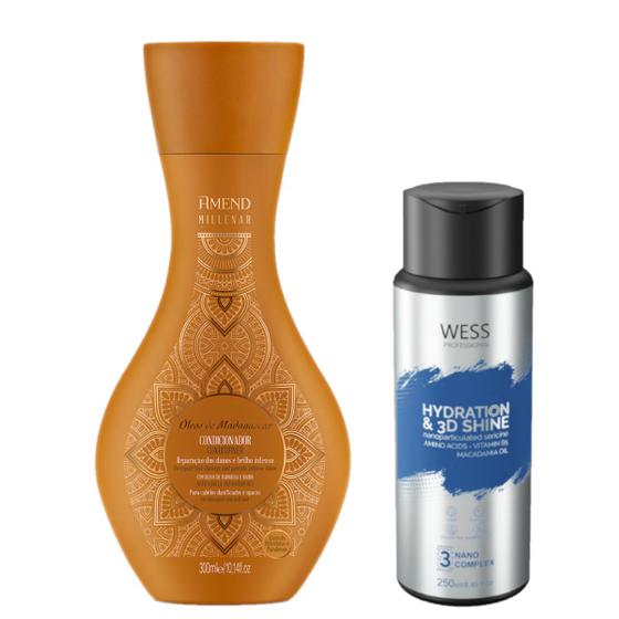 Imagem de Amend Cond Óleos Madagascar 300ml +Wess Nano Passo 3 - 250ml