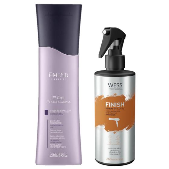 Imagem de Amend Cond Pós Progressiva 250ml + Wess Finish 250ml