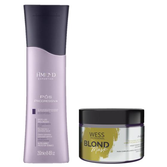 Imagem de Amend Cond Pós Progressiva 250ml + Wess Mask Blond 200ml