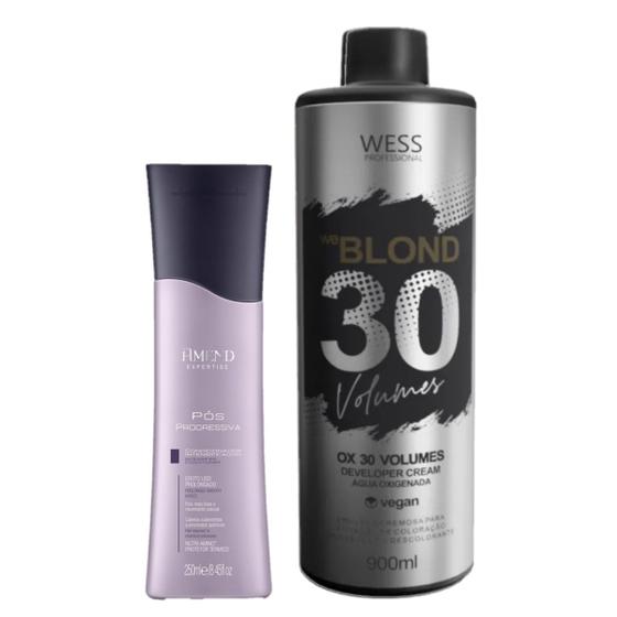 Imagem de Amend Cond Pós Progressiva 250ml + Wess Ox 30 Vol. 900ml