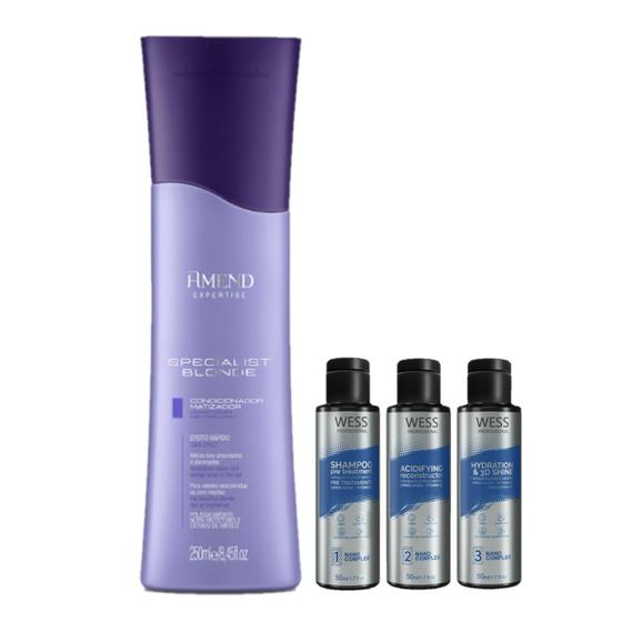 Imagem de Amend Cond Specialist Blond 250ml +Wess Kit NanoSelagem 50ml