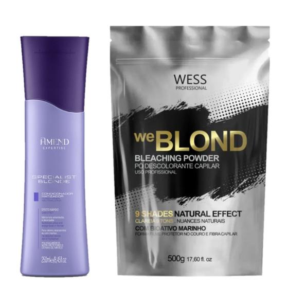 Imagem de Amend Cond Specialist Blond 250ml +Wess WeBlond Pó Desc.500g