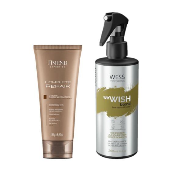 Imagem de Amend Creme Complete Repair 180g + Wess We Wish Blond 260ml