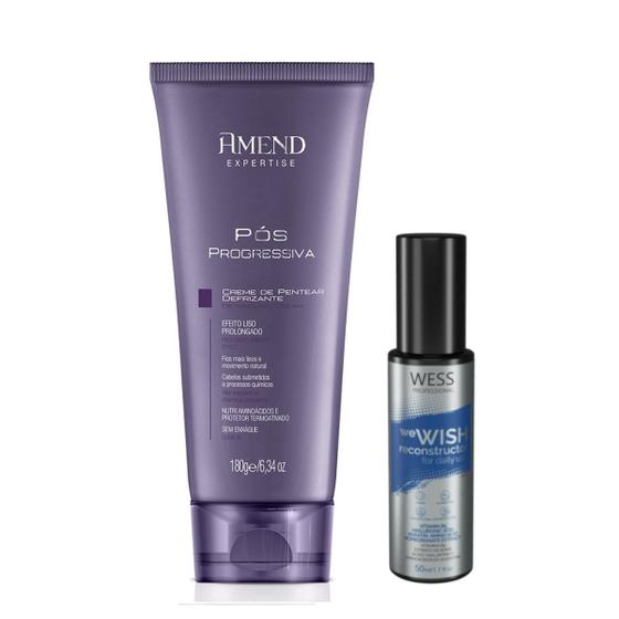 Imagem de Amend Creme Pós Progressiva 180g + Wess We Wish 50ml
