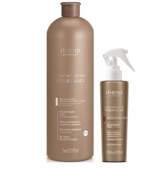 Imagem de Amend Expertise Complete Repair Shampoo 1 L e Queratina Líquida