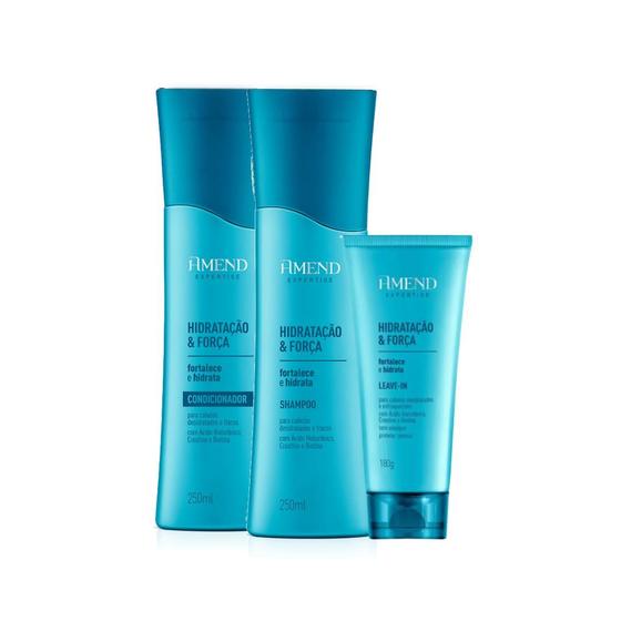 Imagem de Amend Expertise Hidratação e Força Sh 250ml + Cond 250ml + Leave-in 180ml