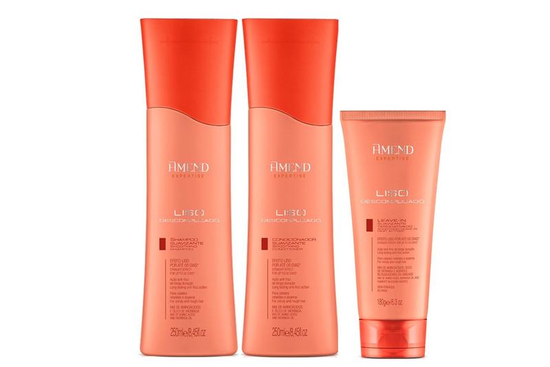 Imagem de Amend Expertise Liso Descomplicado Shampoo e Condicionador e Leave-in