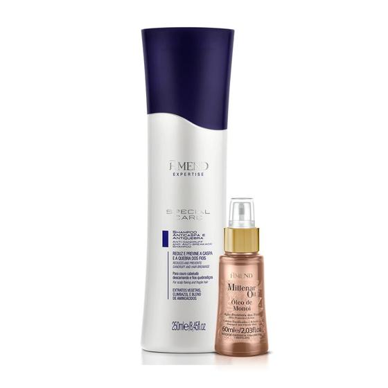 Imagem de Amend Expertise Special Care Anticaspa e Antiquebra Sh 250ml + Millenar Oil Monói 60ml