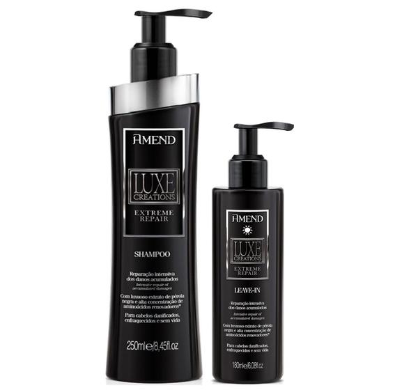 Imagem de Amend Luxe Creations Extreme Repair Shampoo e Leave-in