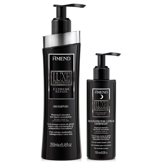 Imagem de Amend Luxe Creations Extreme Repair Shampoo e Reconstrutor Capilar Overnight