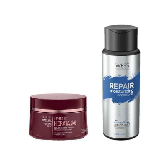 Imagem de Amend Máscara Nutrição 250g + Wess Cond. Repair 250ml
