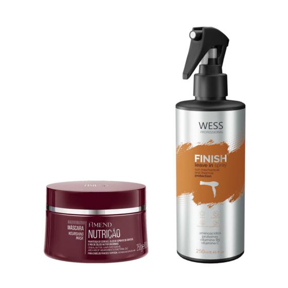 Imagem de Amend Máscara Nutrição 250g + Wess Finish 250ml