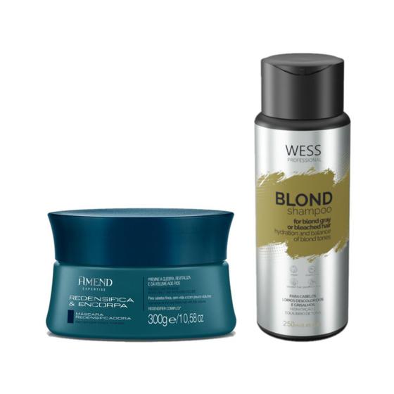 Imagem de Amend Mask Redensifica&Incorpora + Wess Shampoo Blond250ml