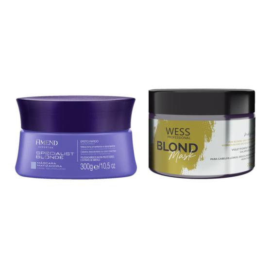 Imagem de Amend Mask Specialist Blond 300g + Wess Mask Blond 200ml