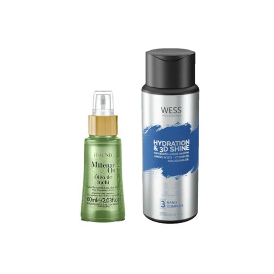 Imagem de Amend Millenar Óleo de Inchi 60ml +Wess Nano Passo 3 - 250ml