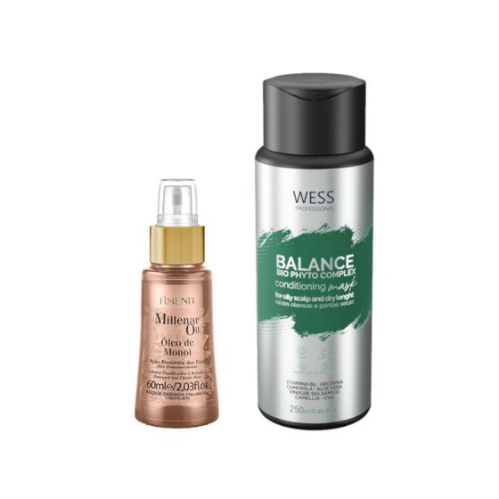 Imagem de Amend Millenar Óleo de Monoi 60ml +Wess Cond. Balance250ml