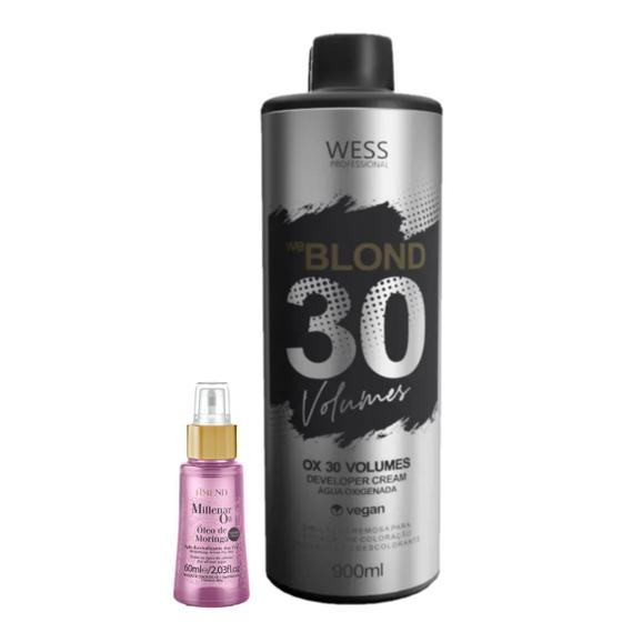 Imagem de Amend Millenar Óleo de Moringa60ml+Wess Ox 30 Vol. 900ml