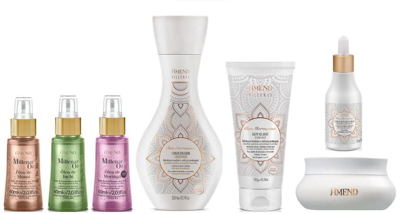 Imagem de Amend Millenar Óleos Marroquinos Condicionador e Máscara e Balm e Elixir e 3 Óleos
