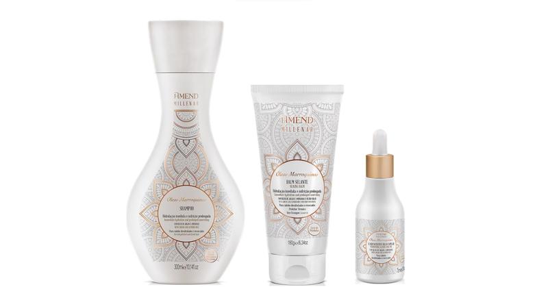 Imagem de Amend Millenar Óleos Marroquinos Shampoo e Balm Selante e Elixir