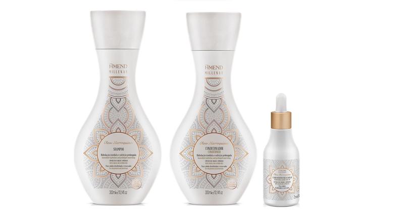 Imagem de Amend Millenar Óleos Marroquinos Shampoo e Condicionador e Elixir