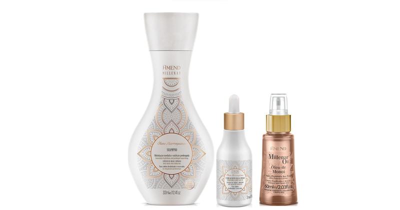 Imagem de Amend Millenar Óleos Marroquinos Shampoo e Elixir e Óleo Monoi