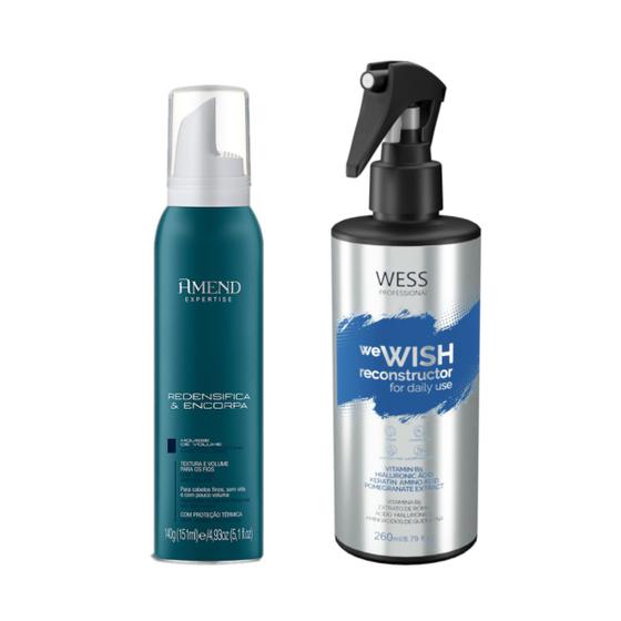 Imagem de Amend Mousse Redensifica&Incorpora+Wess We Wish 260ml