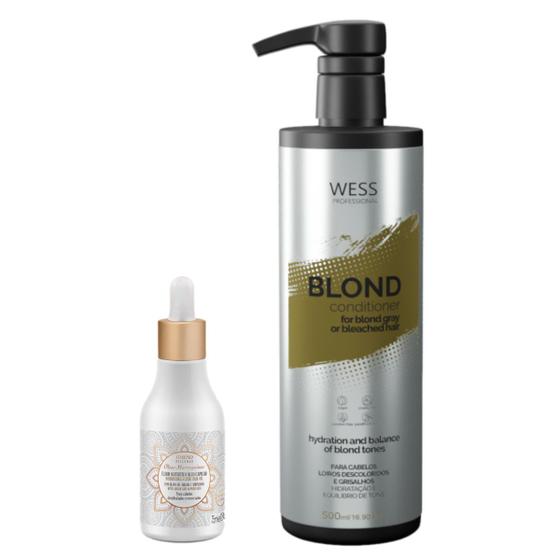 Imagem de Amend Óleo Marroquino 75ml + Wess Cond. Blond 500ml