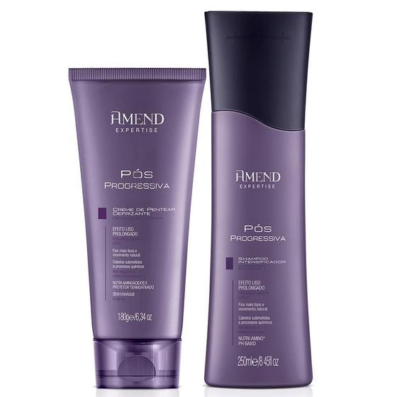 Imagem de Amend - Pós Progressiva Shampoo + Creme De Pentear 180G