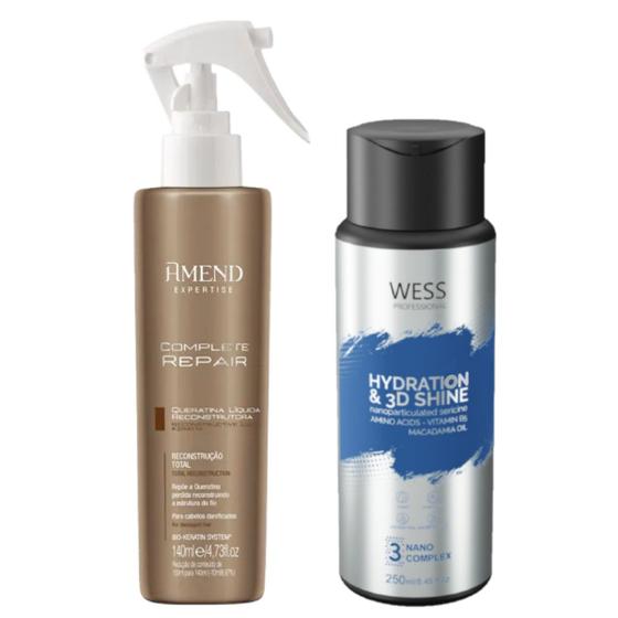 Imagem de Amend Queratina Repair 140ml + Wess Nano Passo 3 - 250ml