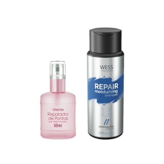 Imagem de Amend Reparador de Pontas 55ml + Wess Shampoo Repair 250ml