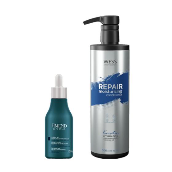 Imagem de Amend Serum Redensifica&Incorpora+Wess Cond. Repair 500ml