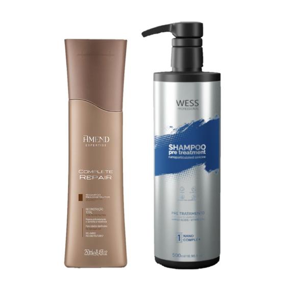 Imagem de Amend Sh Complete Repair 250ml + Wess Nano Passo 1 - 500ml