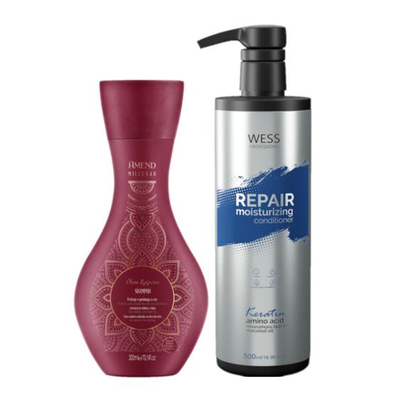 Imagem de Amend Sh Óleos Egipicios 300ml + Wess Cond. Repair 500ml