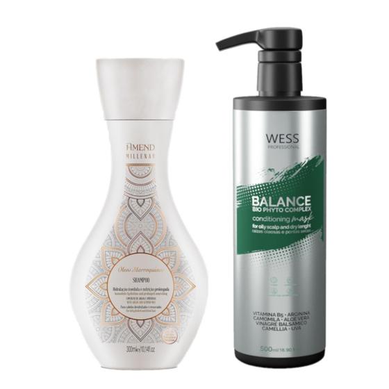 Imagem de Amend Sh Óleos Marroquinos 300ml + Wess Cond. Balance500ml