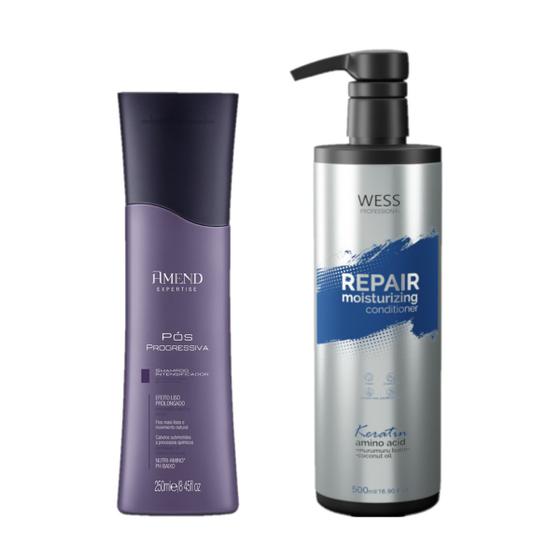 Imagem de Amend Sh Pós Progressiva 250ml + Wess Cond. Repair 500ml