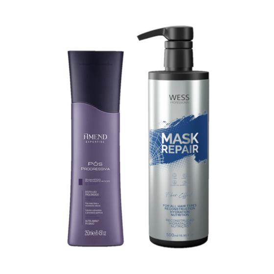 Imagem de Amend Sh Pós Progressiva 250ml + Wess Mask Repair 500ml