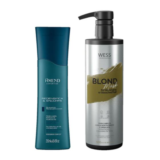 Imagem de Amend Sh Redensifica & Incorpora + Wess Mask Blond 500ml